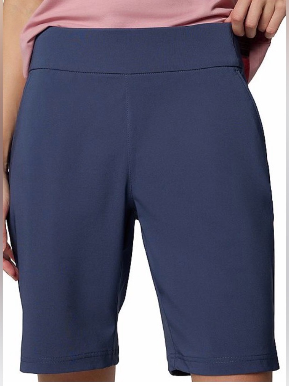 Columbia All Seasons Women Long Short, Nocturnal (Blue) color,  Size XXL. New